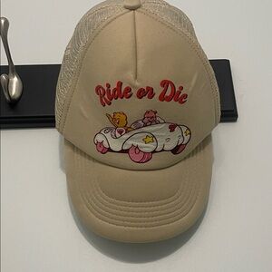 Vintage Care Bears Tan/Beige Ride or Die Cap
O/S snapback